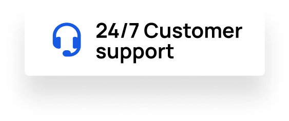 24x7 customer support